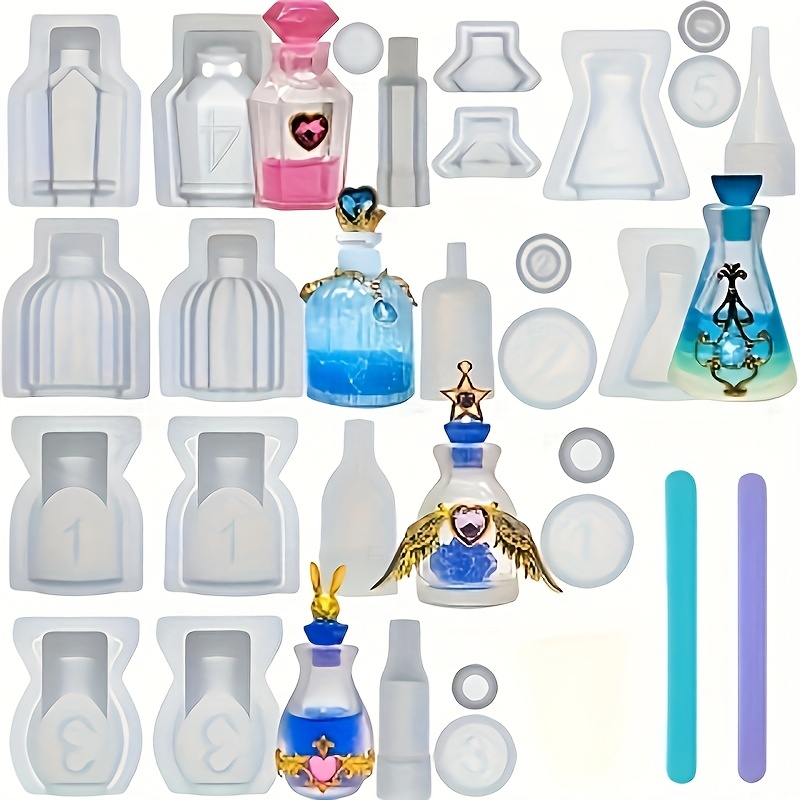 Resin Jewelry Kit - A Set Of 5 Perfume Bottle