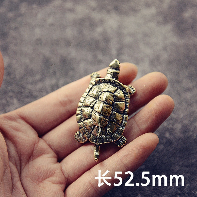 Resin Craft Material - Retro Brass Tortoise Ornament Statue Metal