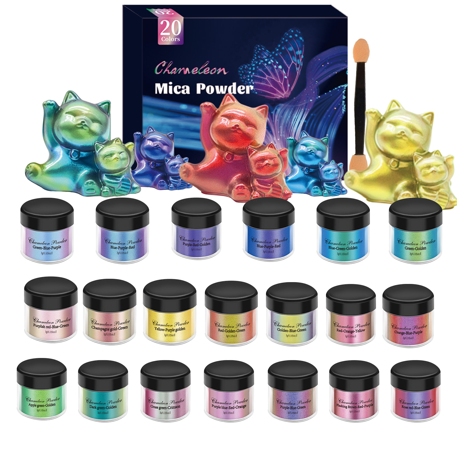 10/20pcs Mirror Chameleons Pig - đánh giá và giá Resin Jewelry Kit