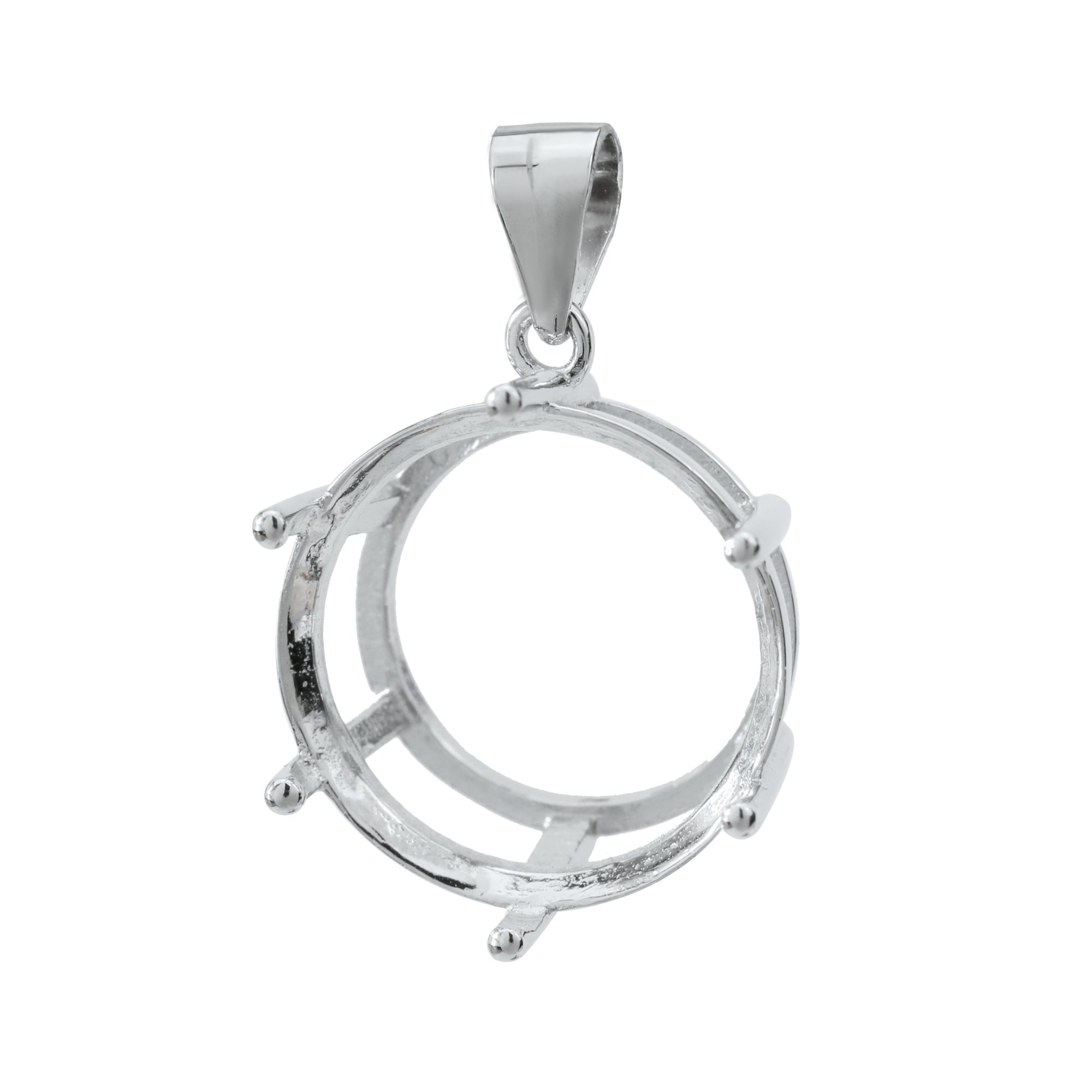 3-20MM Round 6 Prongs Pendant  - đánh giá và giá Bezels Set Pendant