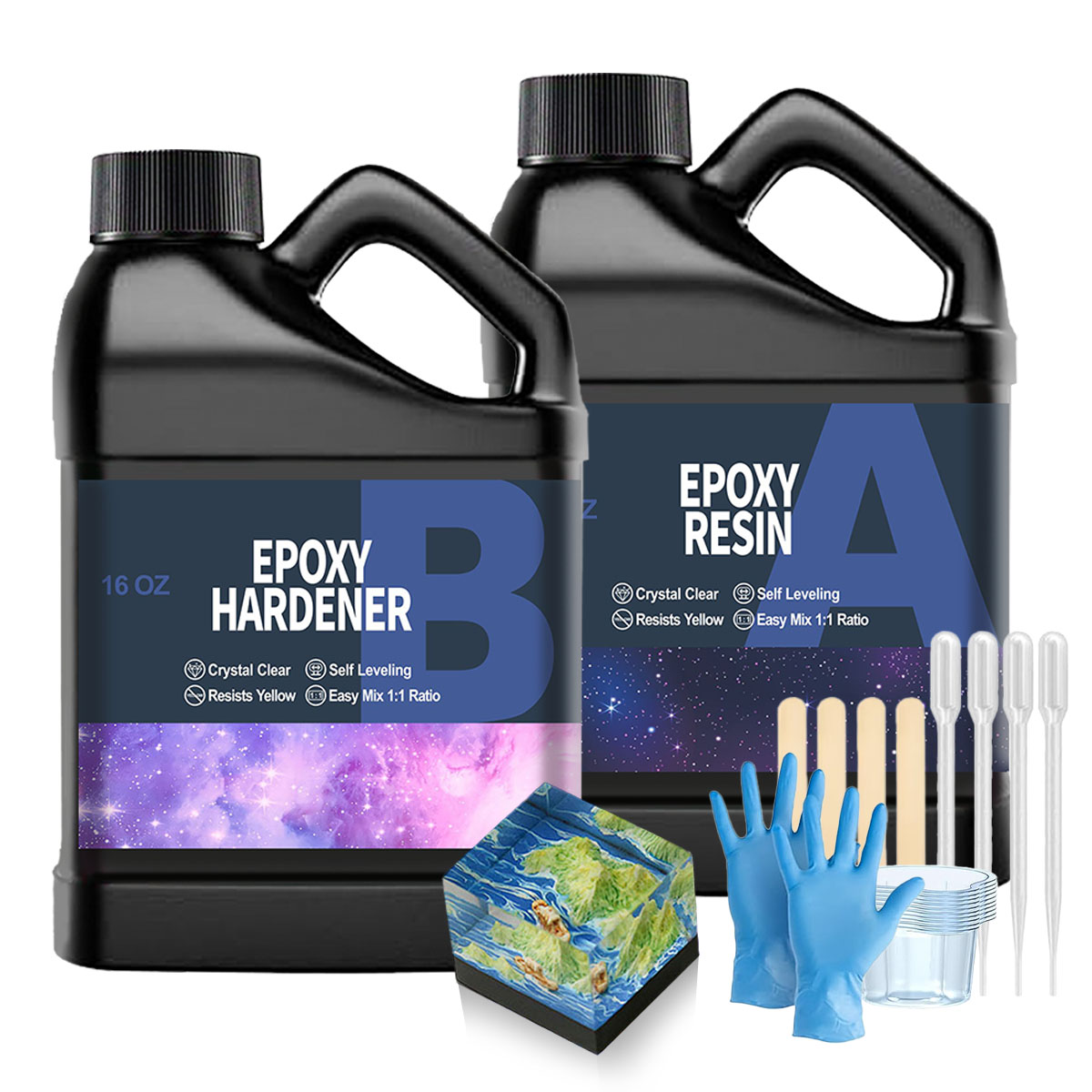 32OZ Clear Epoxy Resin Kit, No - đánh giá và giá Resin Jewelry Kit