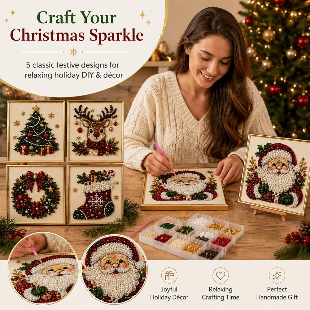 Christmas Santa Claus Pearl Ar - đánh giá và giá Resin Craft Kit