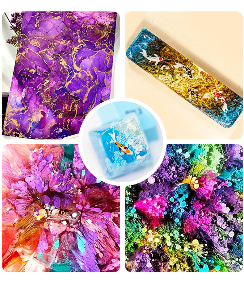10ml Alcohol Ink Art Epoxy Res - đánh giá và giá Epoxy Uv Resin Kit