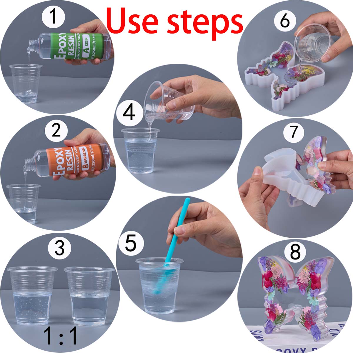 1:1 Ratio Epoxy Resin Kit Anti - đánh giá và giá Resin Jewelry Kit
