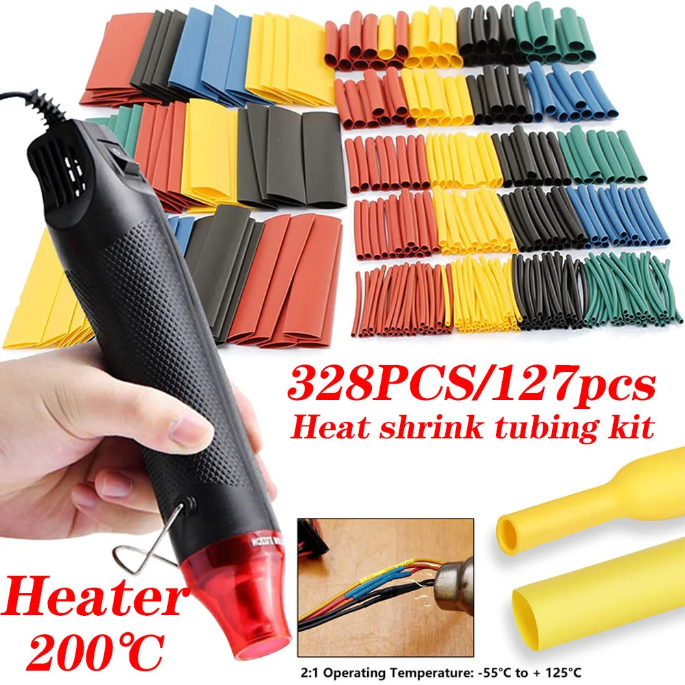 580/530/127PCS Heat Shrink Tub - đánh giá và giá Heat Gun Small