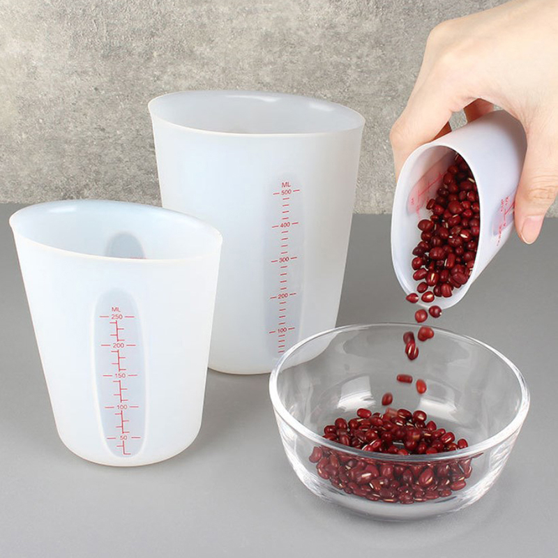 125/250/500ml Silicone Measuri - đánh giá và giá Mixing Cup Silicone