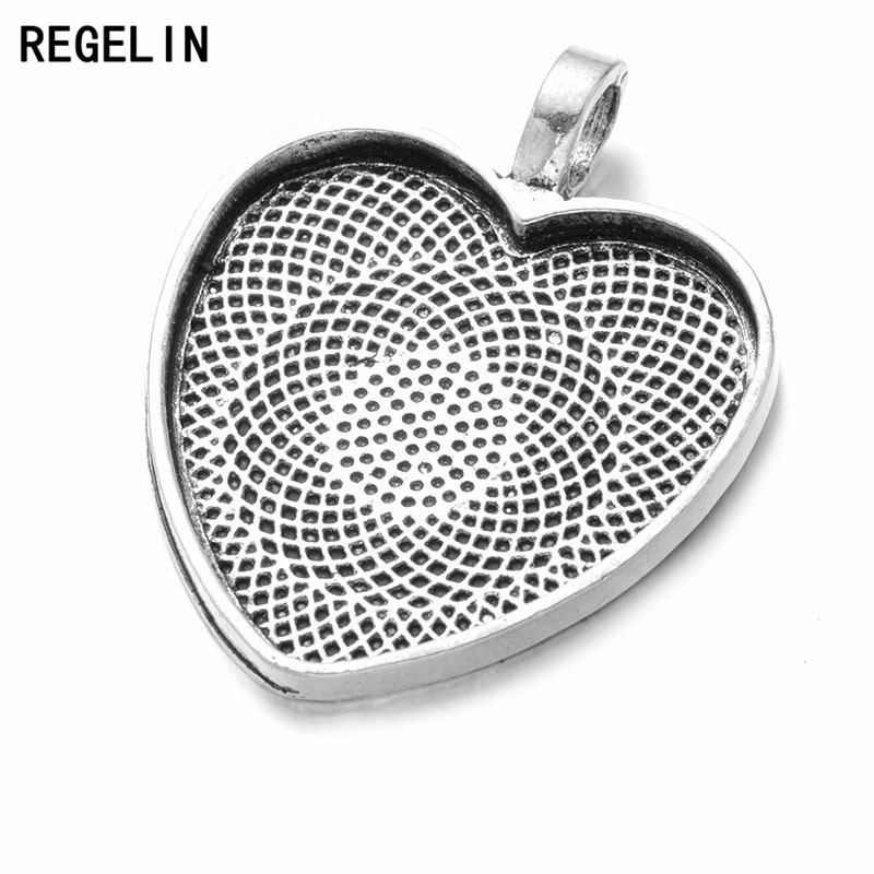 REGELIN Trái Tim Cabochon Cài  - đánh giá và giá Bezels Set Pendant