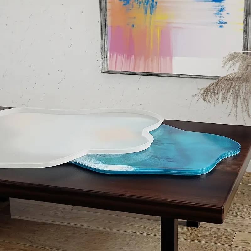 Large 61cm Irregular tray epox - đánh giá và giá Resin Ocean Wave Mold
