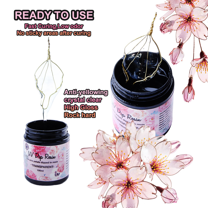 UV DIP Resin Glue UV Flower-Ma - đánh giá và giá Epoxy Uv Resin Kit