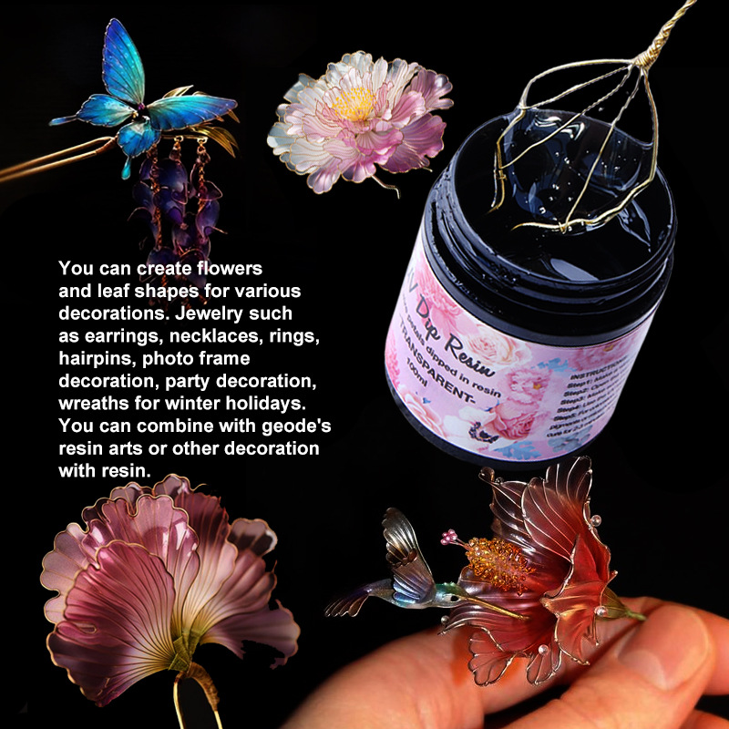 UV DIP Resin Glue UV Flower-Ma - đánh giá và giá Epoxy Uv Resin Kit