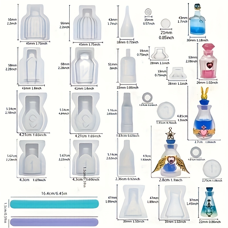 A Set Of 5 Perfume Bottle Resi - đánh giá và giá Resin Jewelry Kit
