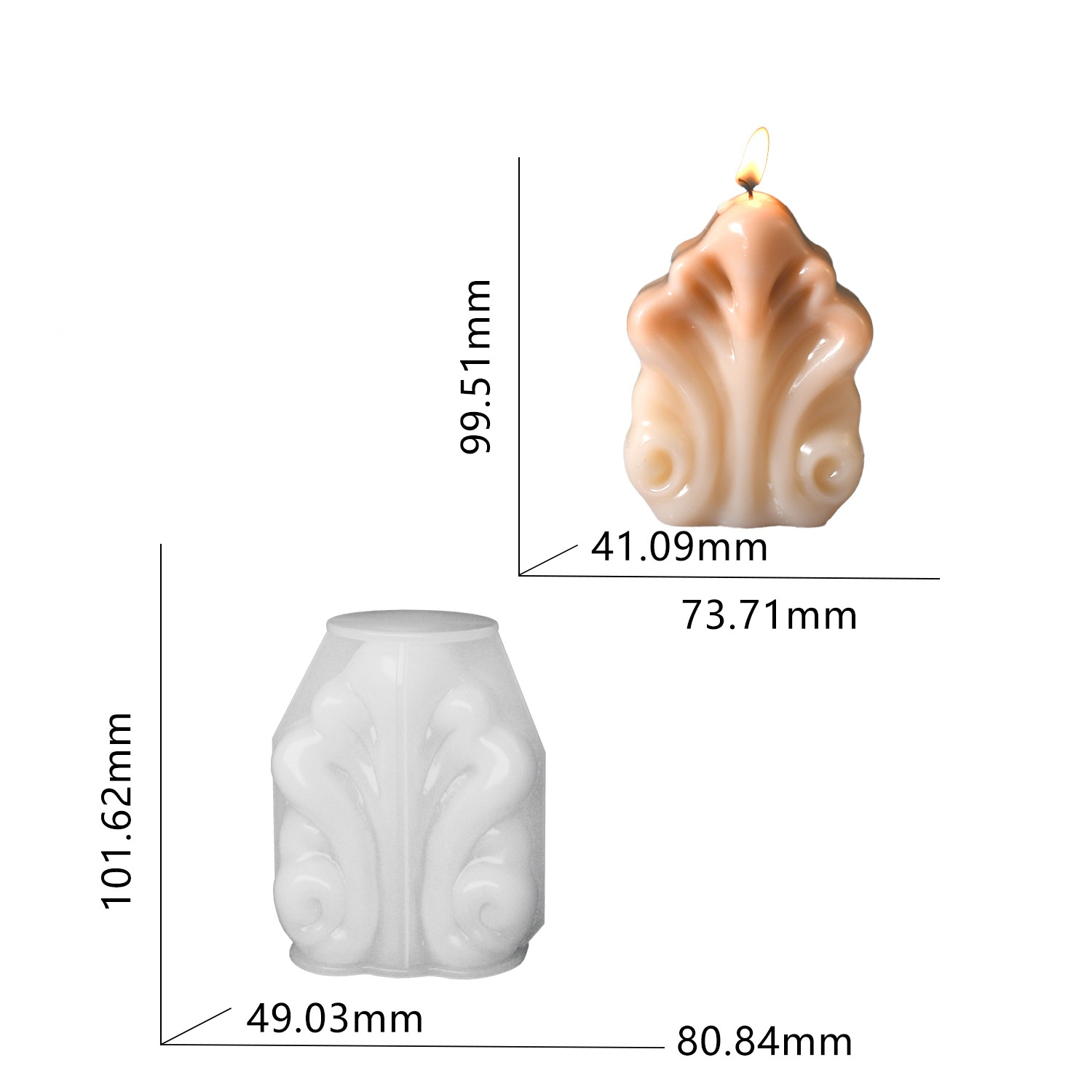 Ocean Shell Candle Silicone Mo - đánh giá và giá Resin Ocean Wave Mold