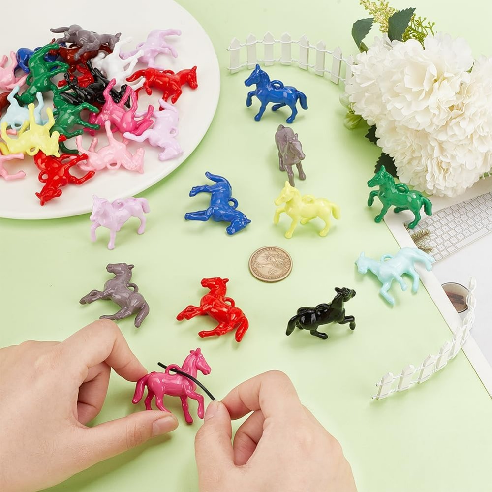48pcs Opaque Acrylic Pendants  - đánh giá và giá Resin Craft Kit