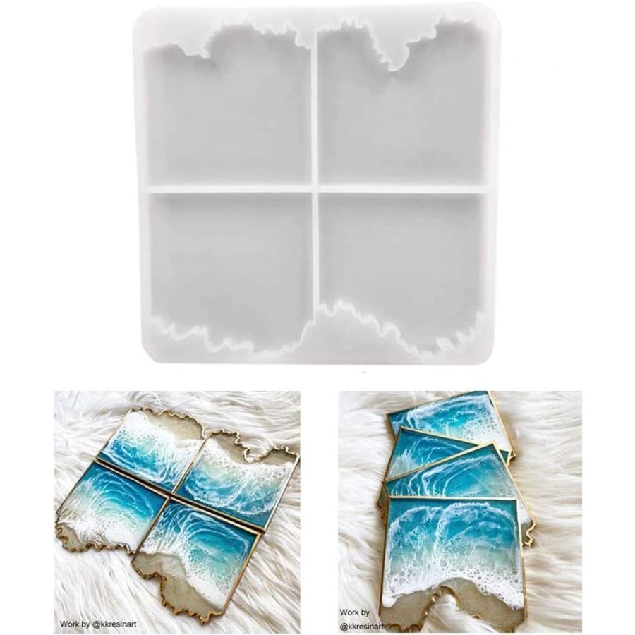 Ocean Wave Coaster Silicone Mo - đánh giá và giá Resin Ocean Wave Mold
