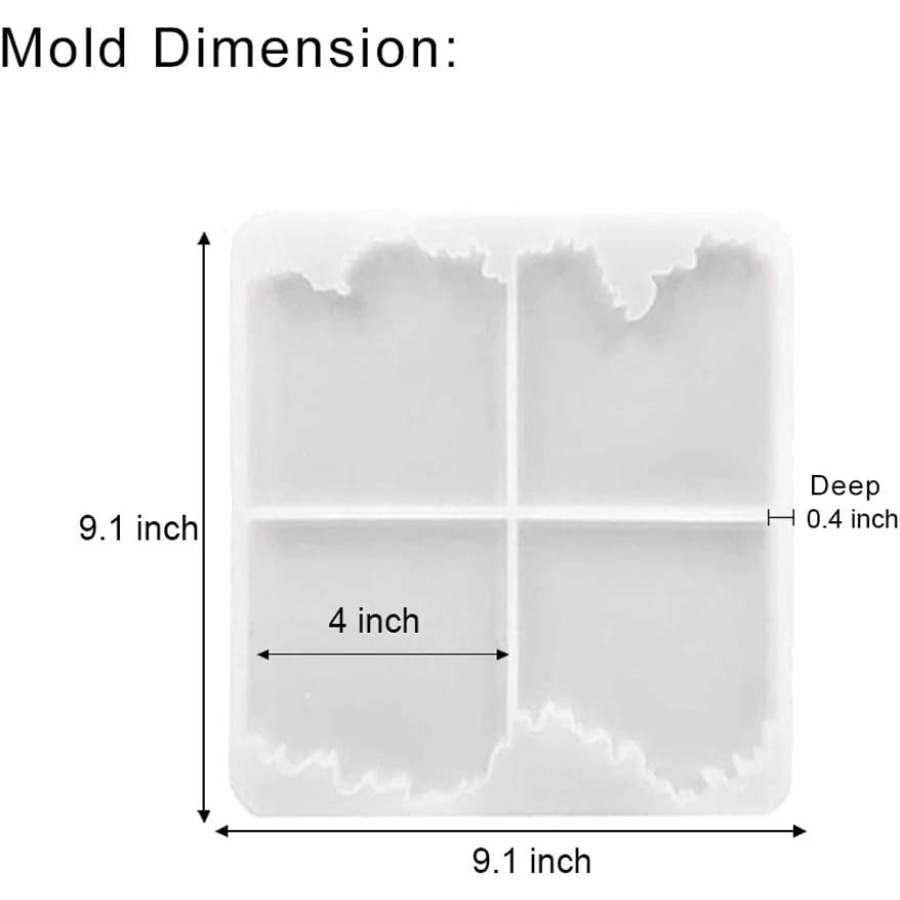 Ocean Wave Coaster Silicone Mo - đánh giá và giá Resin Ocean Wave Mold