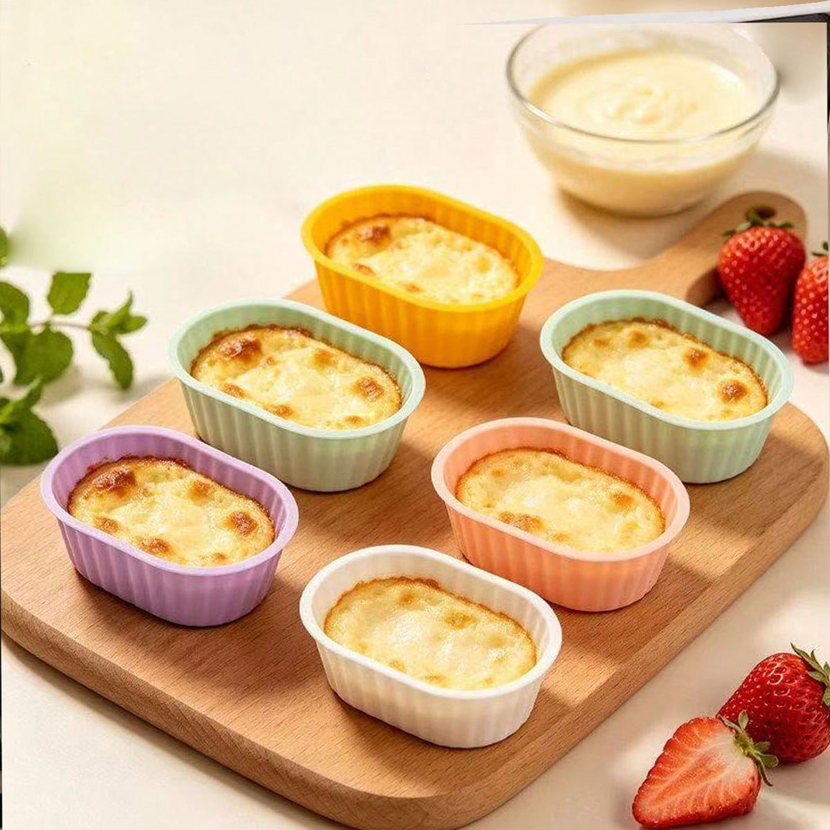 Silicone dessert cup cake mold - đánh giá và giá Mixing Cup Silicone