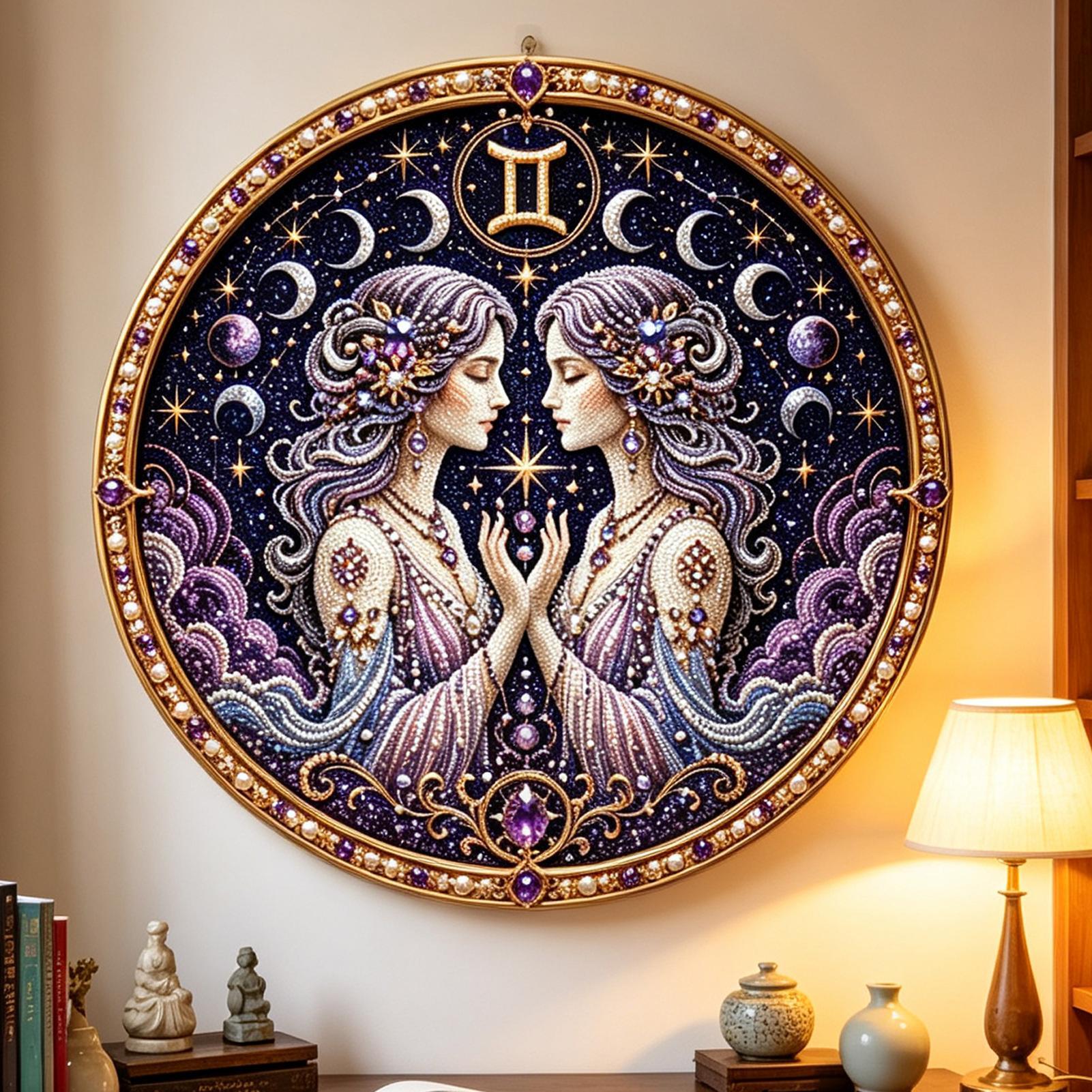 12 Zodiacs Signs Pearl Art Kit - đánh giá và giá Resin Craft Kit