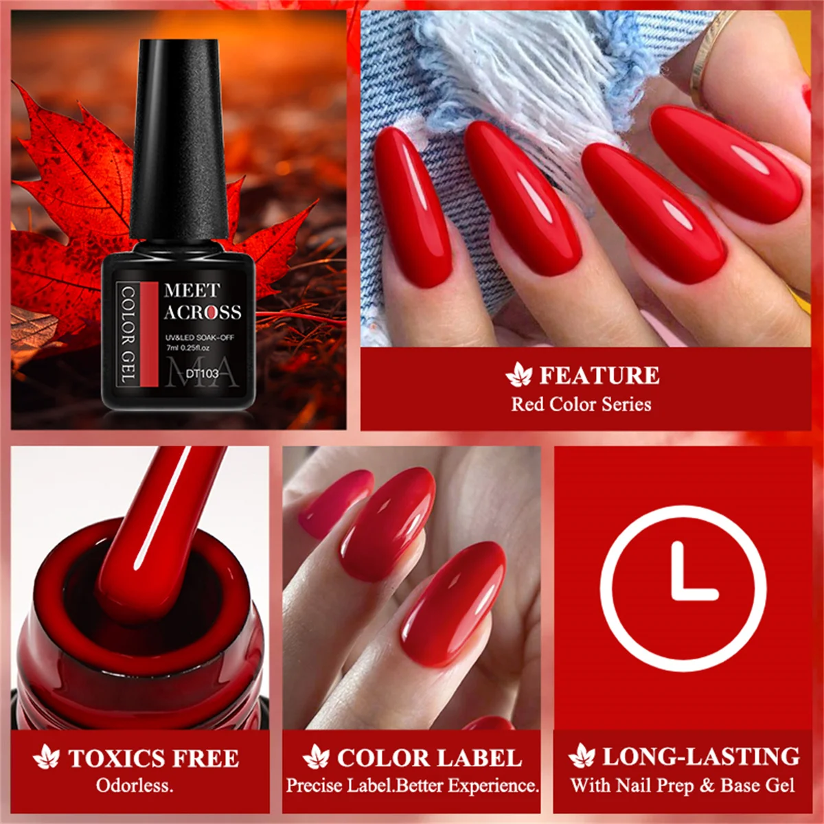 8pcs Gel Nail Polish Set HEMA  - đánh giá và giá Resin Glitter Pack