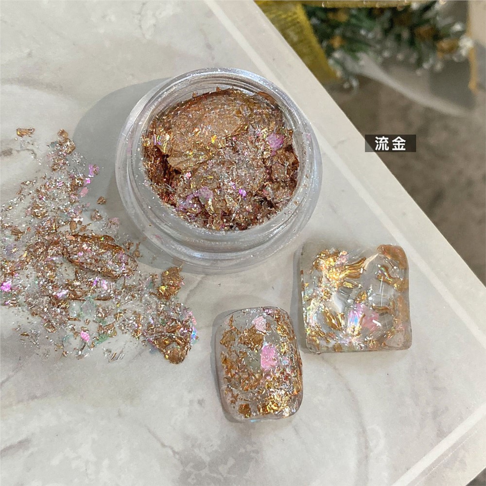 4jars Sparkly Gold Silver Foil - đánh giá và giá Gold Foil Flakes