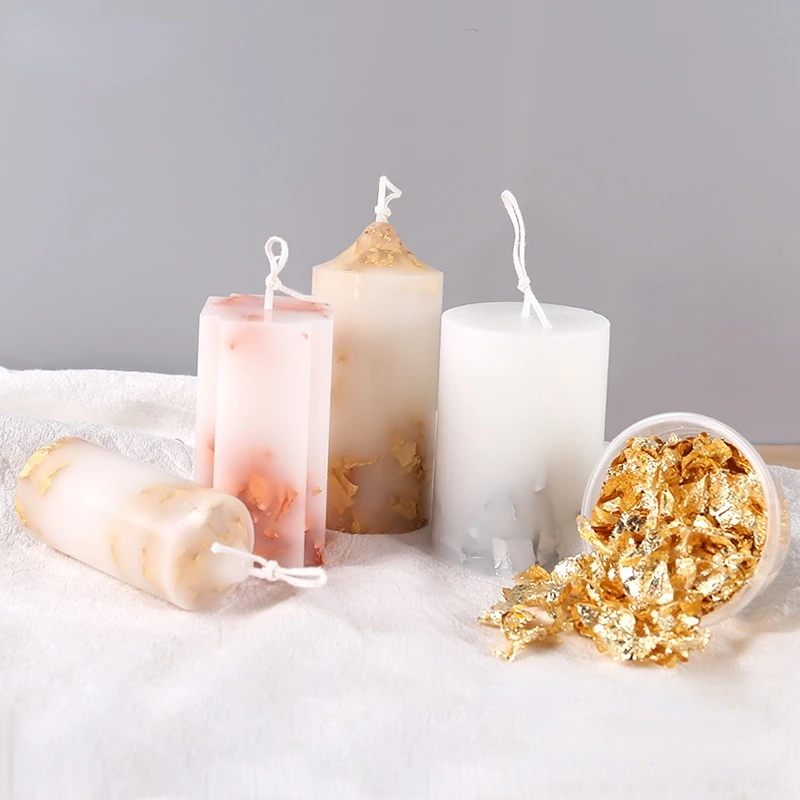 Tay Sáng Tạo Nến Làm Vật Liệu  - đánh giá và giá Gold Foil Flakes