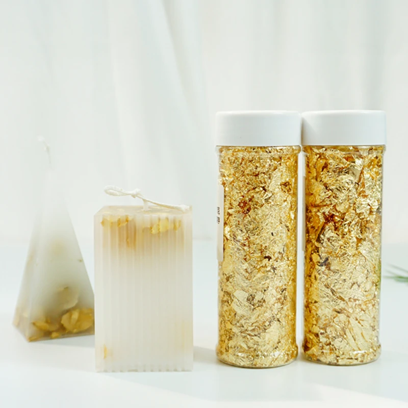 Tay Sáng Tạo Nến Làm Vật Liệu  - đánh giá và giá Gold Foil Flakes