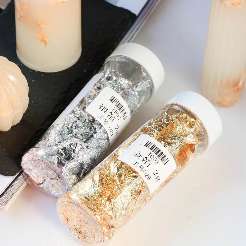 Tay Sáng Tạo Nến Làm Vật Liệu  - đánh giá và giá Gold Foil Flakes