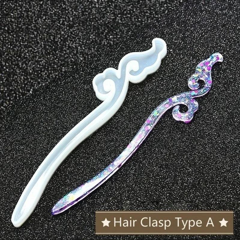 New Transparent Hairpin Silico - đánh giá và giá Resin Craft Material