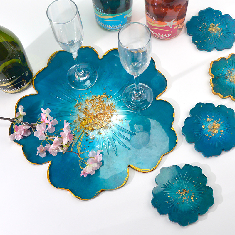 Large Flower Plate Pad Silicon - đánh giá và giá Epoxy Uv Resin Kit