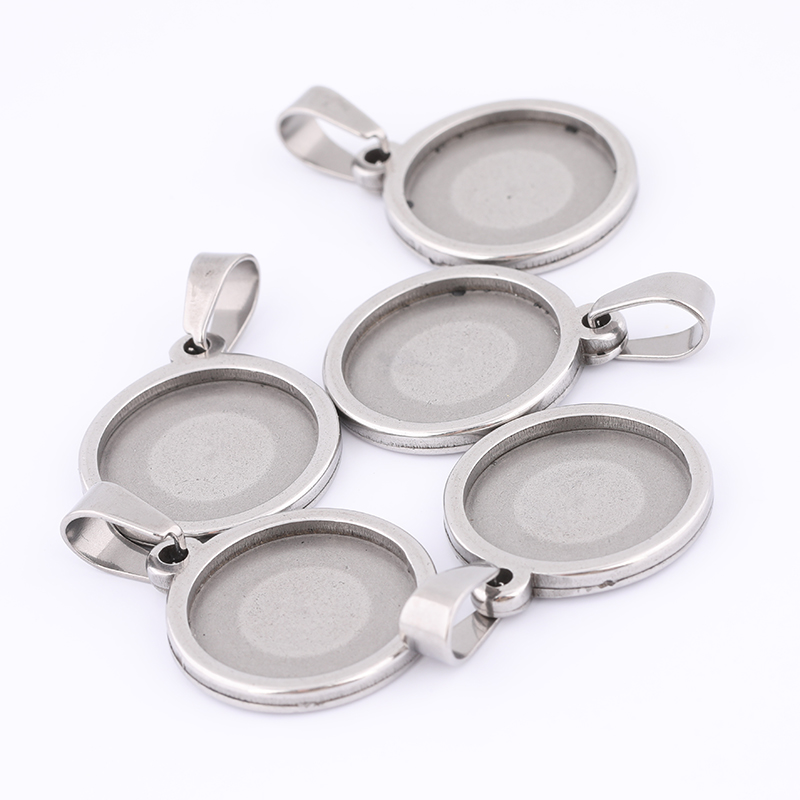 10pcs 15mm Round Cabochon Base - đánh giá và giá Bezels Set Pendant