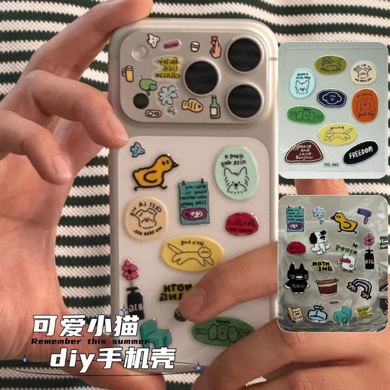 Cute Cartoon Cat Dog 3D Transp - đánh giá và giá Resin Craft Material