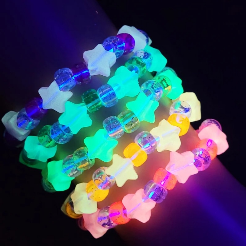 5 Glow star kandi bracelet set - đánh giá và giá Resin Glitter Pack