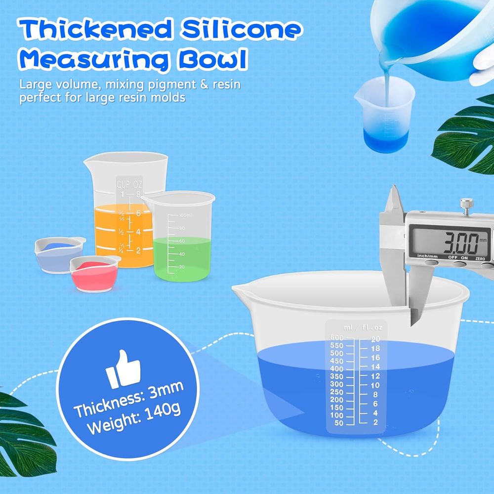 Silicone Resin Mixing Measurin - đánh giá và giá Mixing Cup Silicone