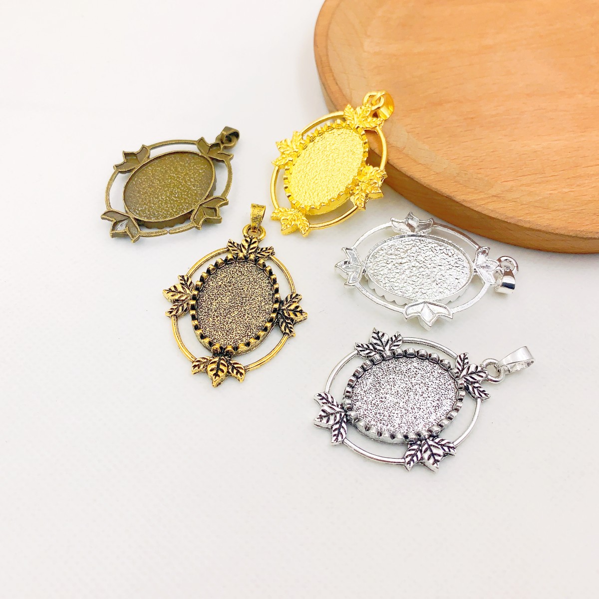 Phù hợp với 18x25mm Kim Loại H - đánh giá và giá Bezels Set Pendant