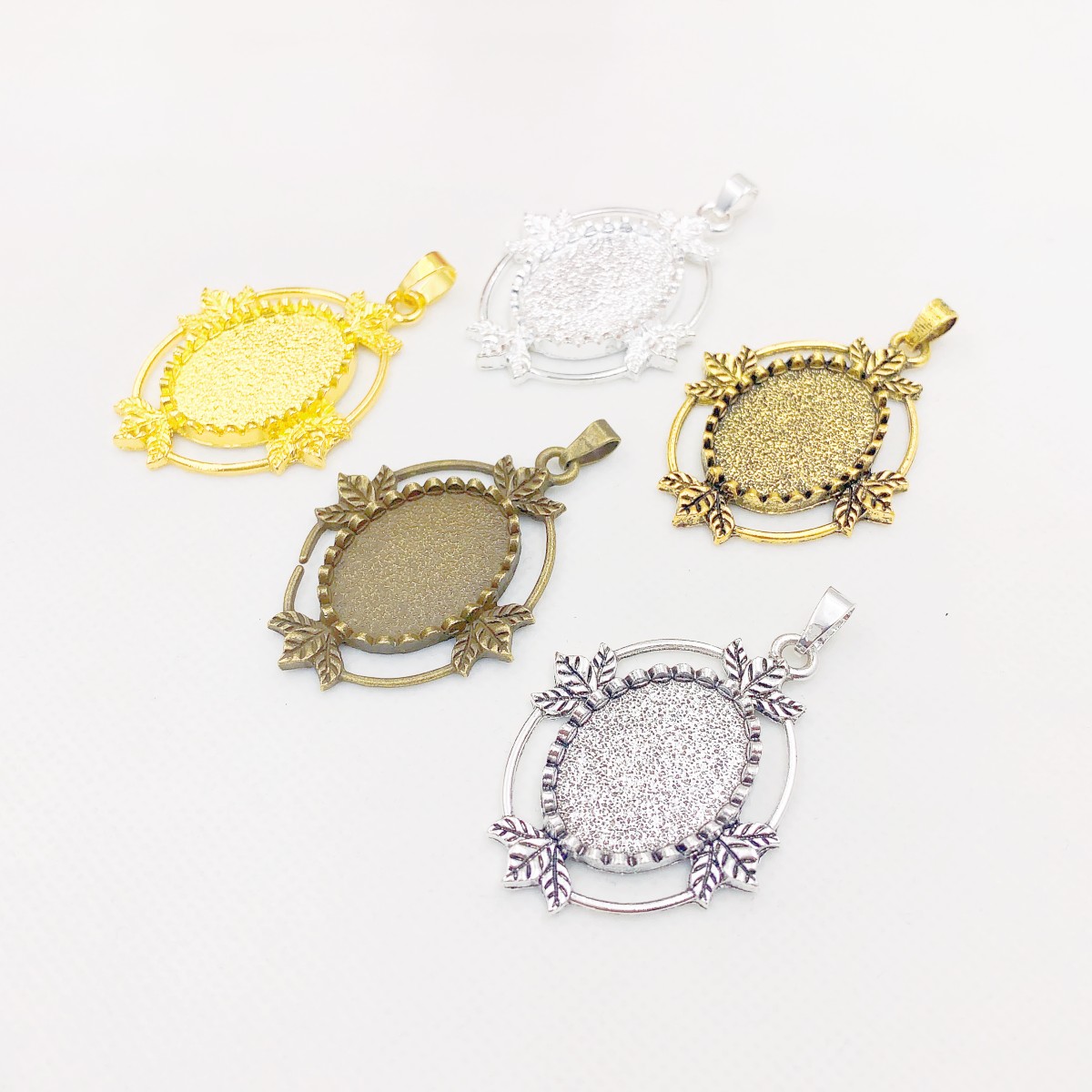 Phù hợp với 18x25mm Kim Loại H - đánh giá và giá Bezels Set Pendant
