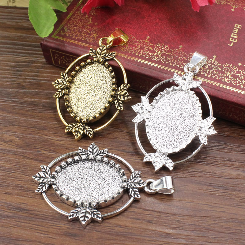 Phù hợp với 18x25mm Kim Loại H - đánh giá và giá Bezels Set Pendant