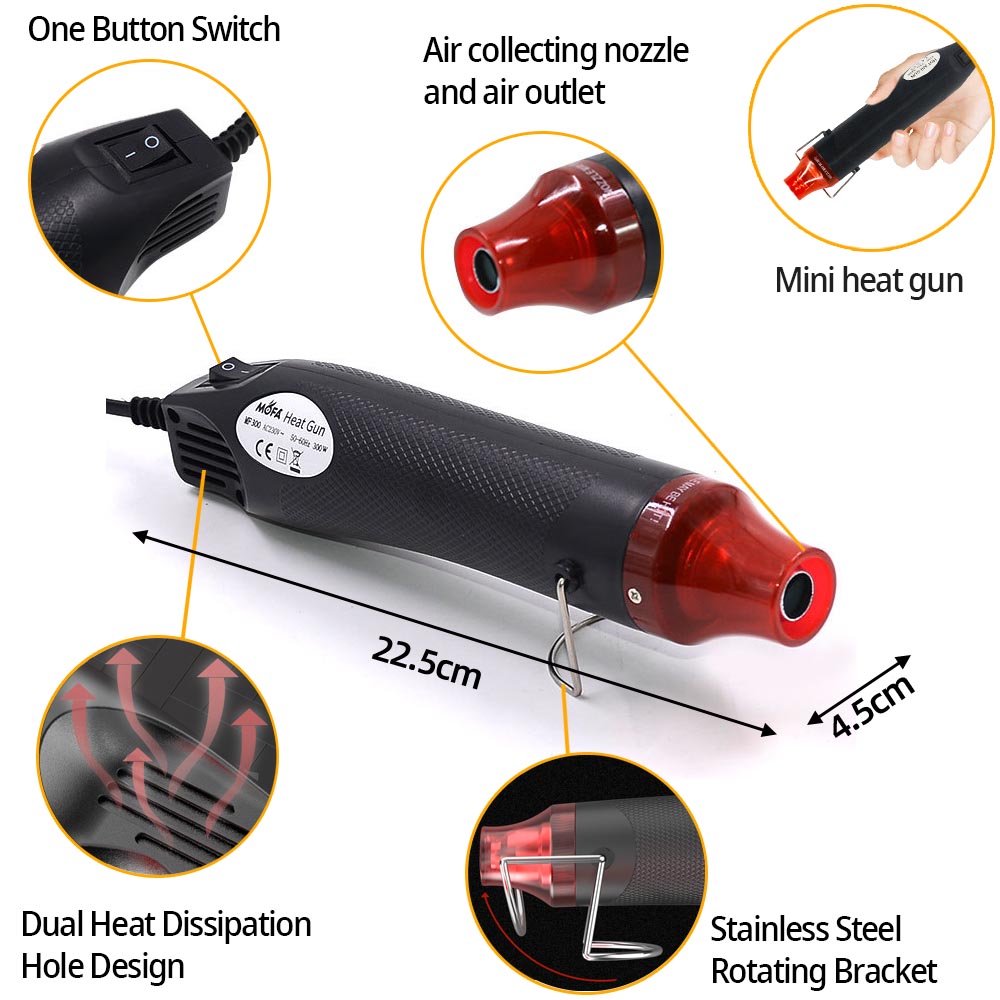 300W Hot Air Heat Gun Electric - đánh giá và giá Heat Gun Small