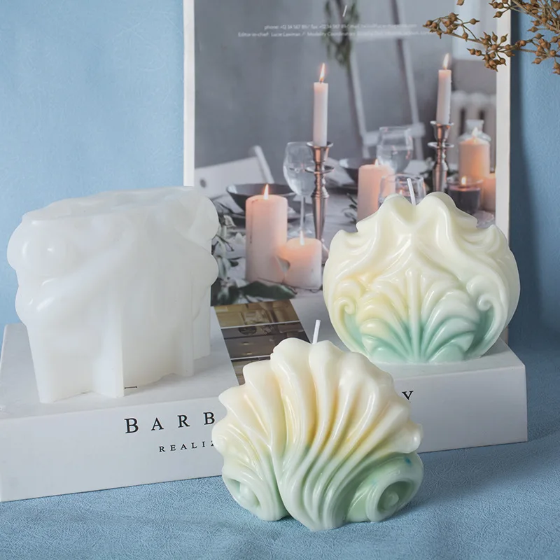 Ocean Shell Candle Silicone Mo - đánh giá và giá Resin Ocean Wave Mold