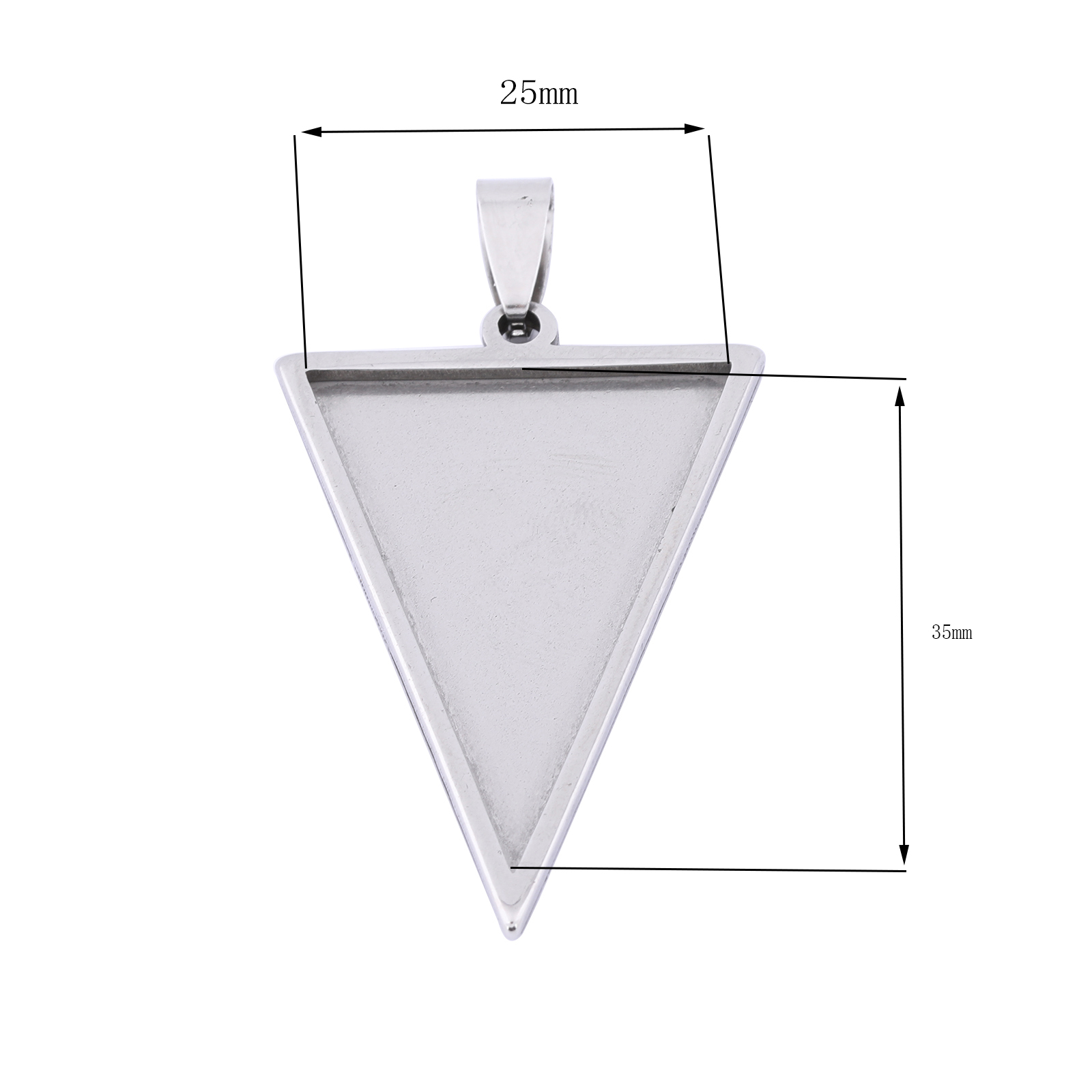 5pcs Stainless Steel 25x35mm T - đánh giá và giá Bezels Set Pendant